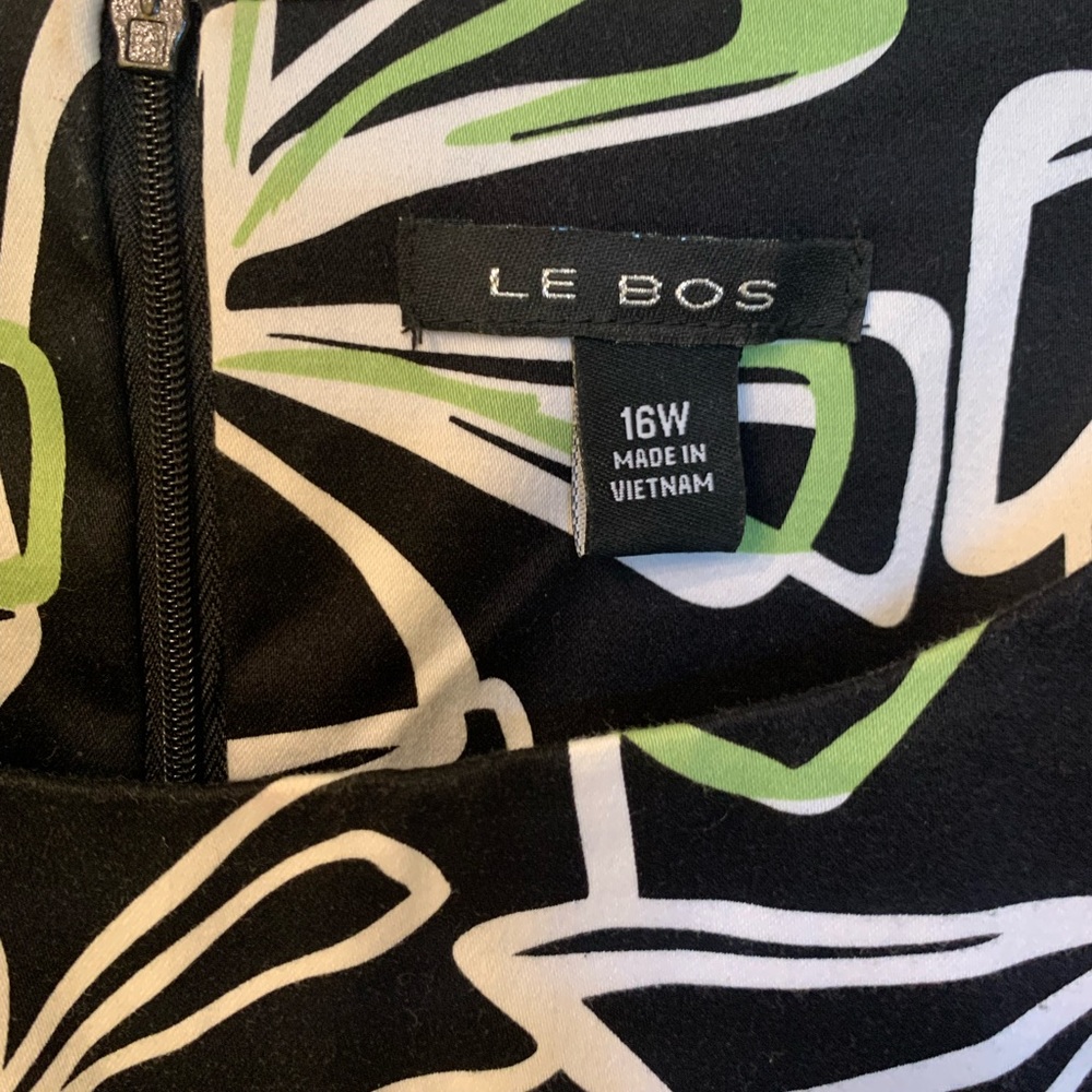 Le Bos Green patterned dress - Picture 3 of 7